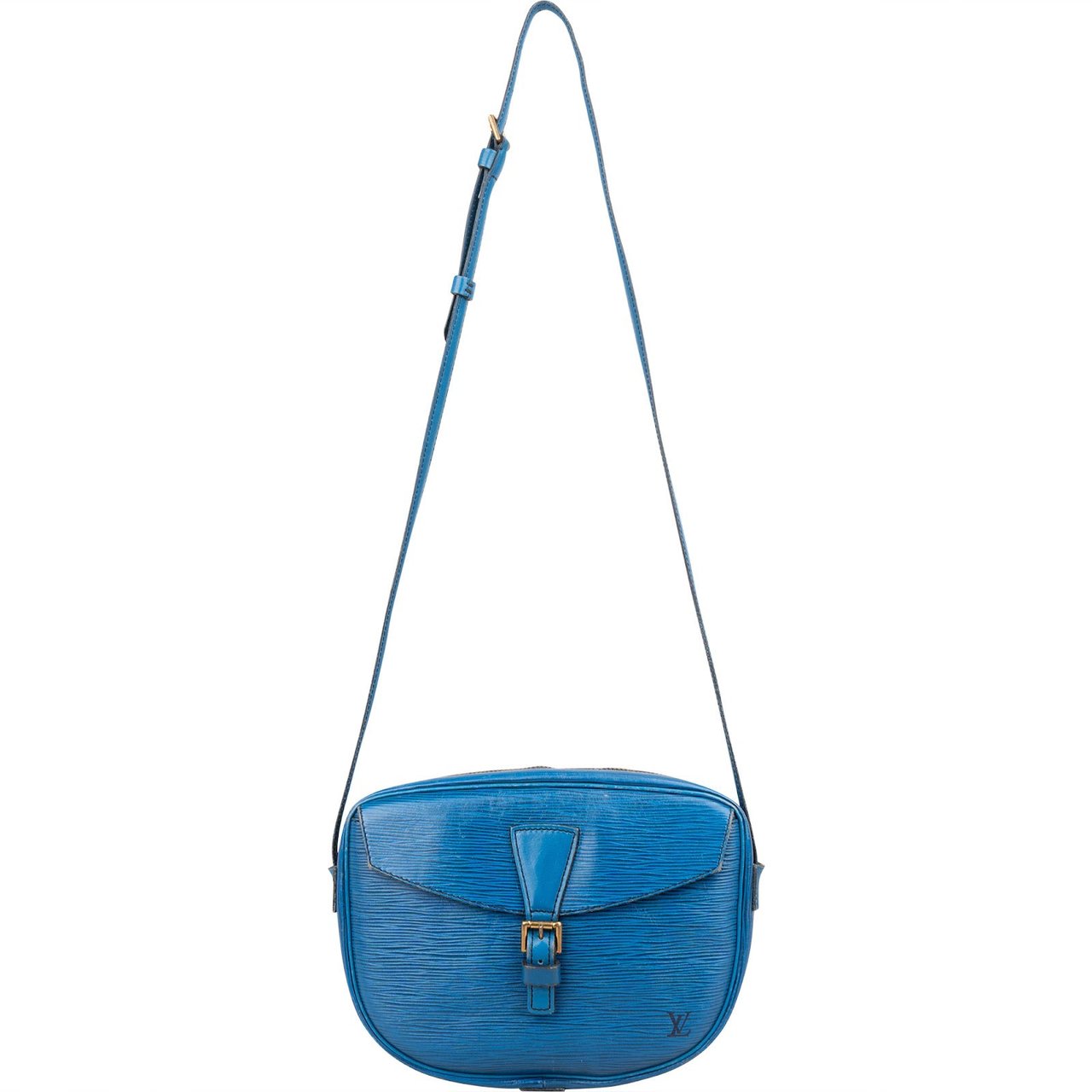 Louis Vuitton Blue Epi Leather Jeune Fille GM Crossbody Bag Blauw