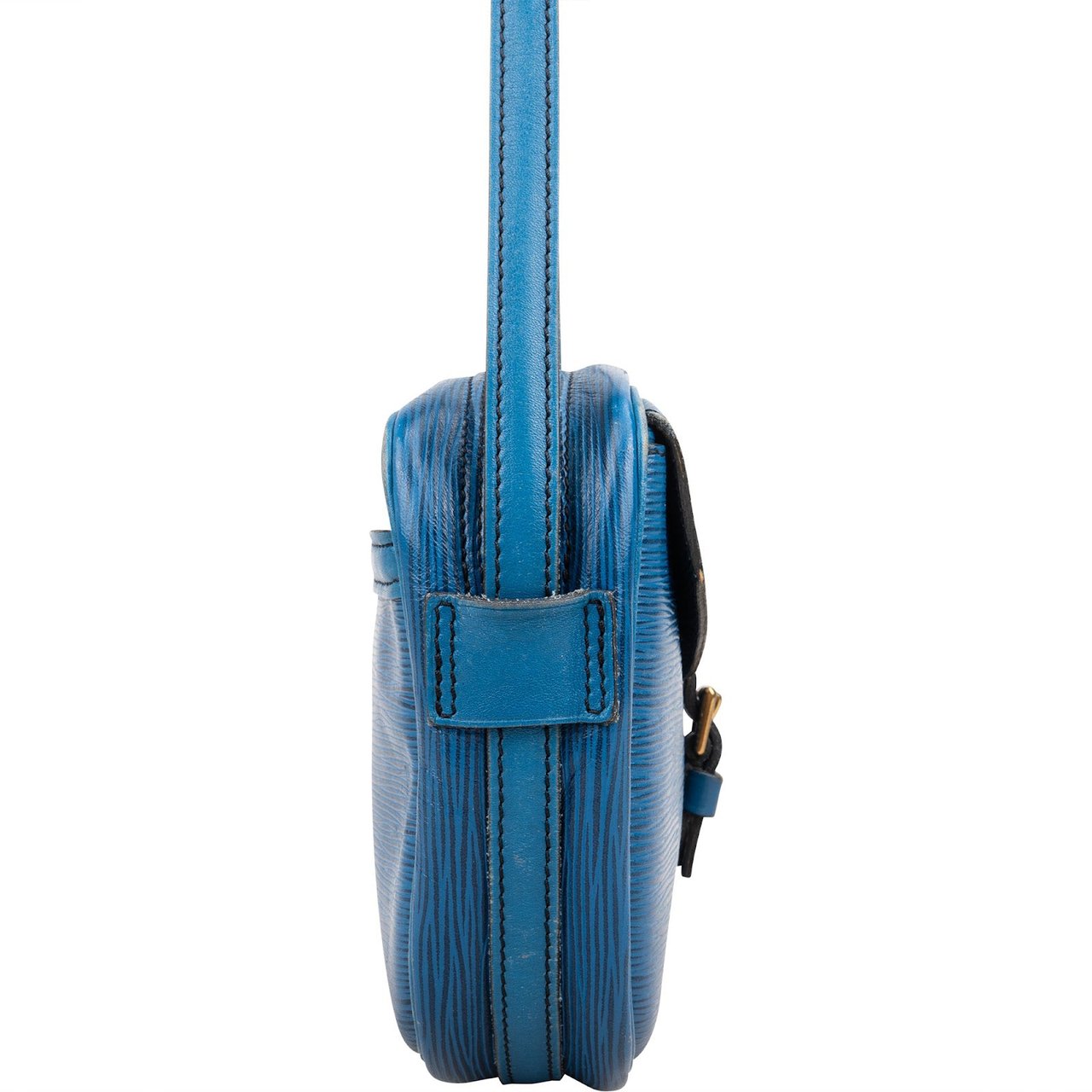 Louis Vuitton Blue Epi Leather Jeune Fille GM Crossbody Bag Blauw