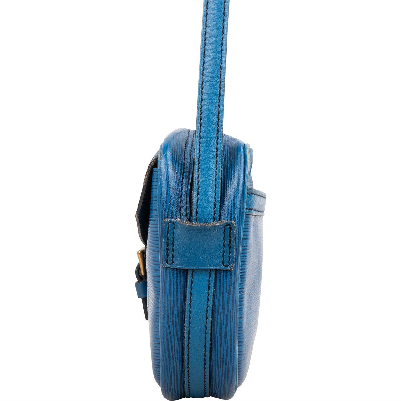 Louis Vuitton Blue Epi Leather Jeune Fille GM Crossbody Bag Blauw