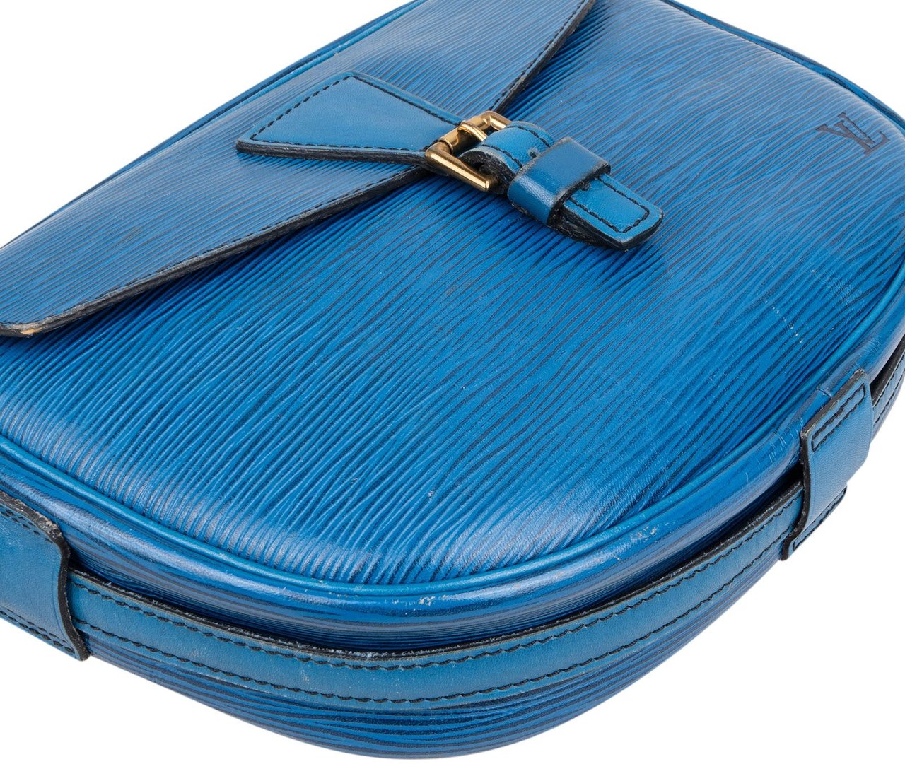 Louis Vuitton Blue Epi Leather Jeune Fille GM Crossbody Bag Blauw