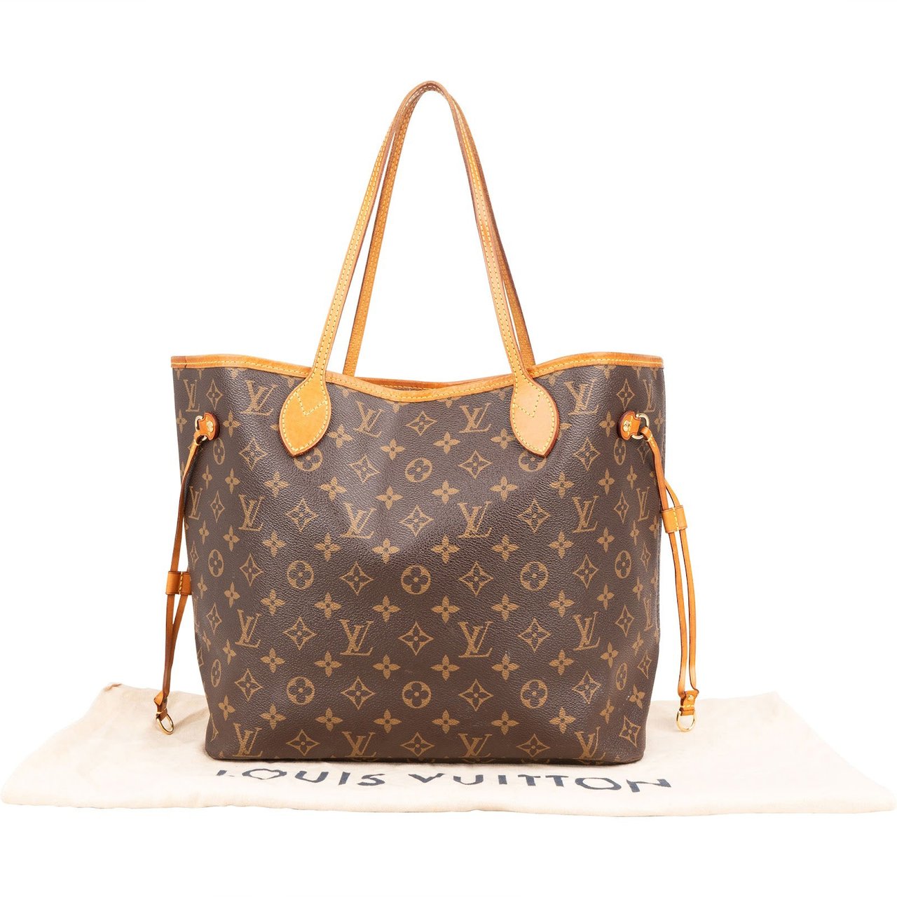 Louis Vuitton Louis Vuitton Monogram Canvas Neverfull MM Shoulder Bag Bruin