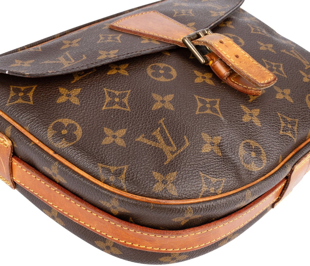 Louis Vuitton Louis Vuitton Monogram Canvas Jeune Fille GM Crossbody Bag Bruin