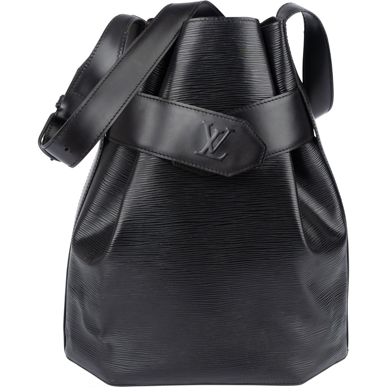 Louis Vuitton Louis Vuitton Noir Epi Leather Sac d'Epaule Shoulder Bag Zwart