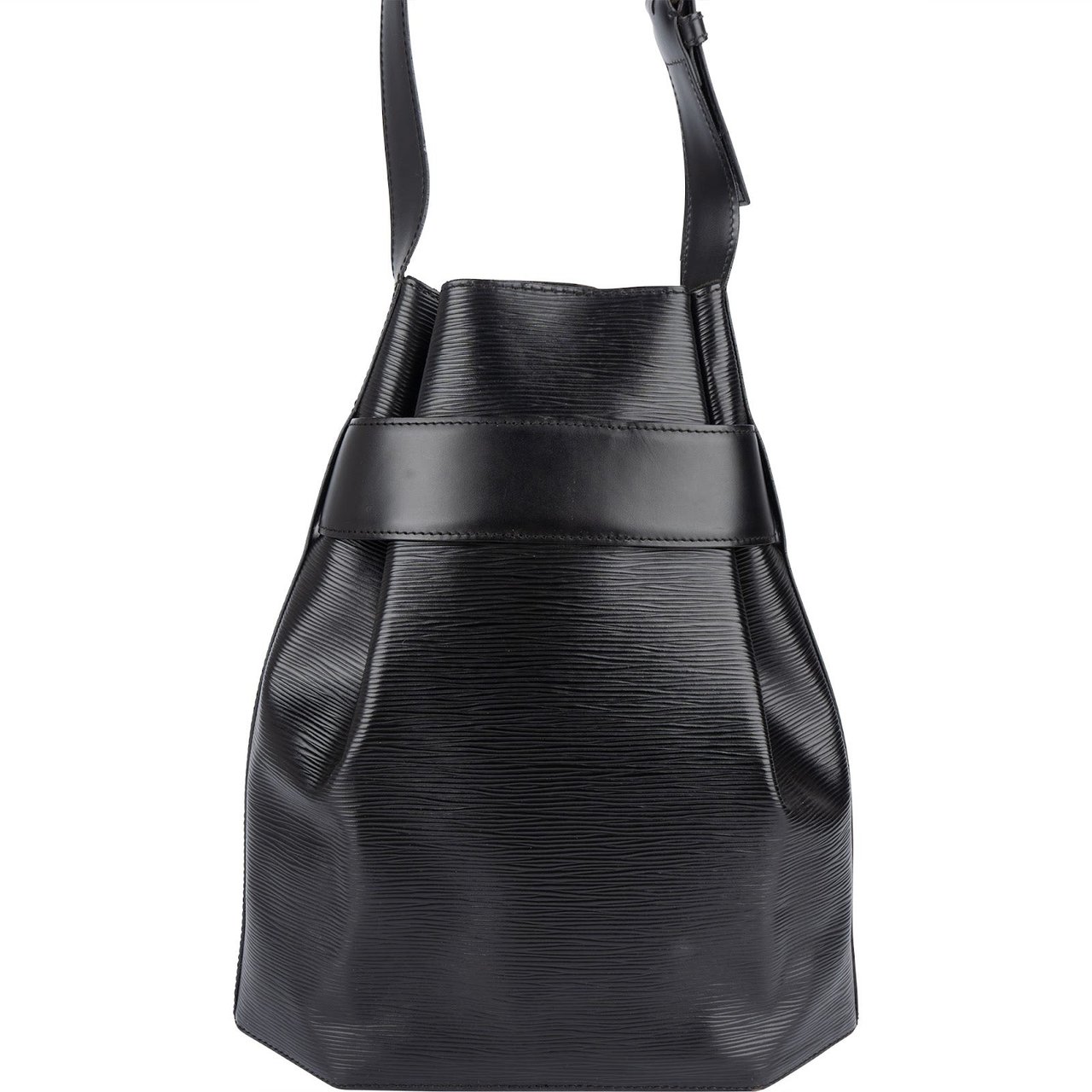 Louis Vuitton Louis Vuitton Noir Epi Leather Sac d'Epaule Shoulder Bag Zwart