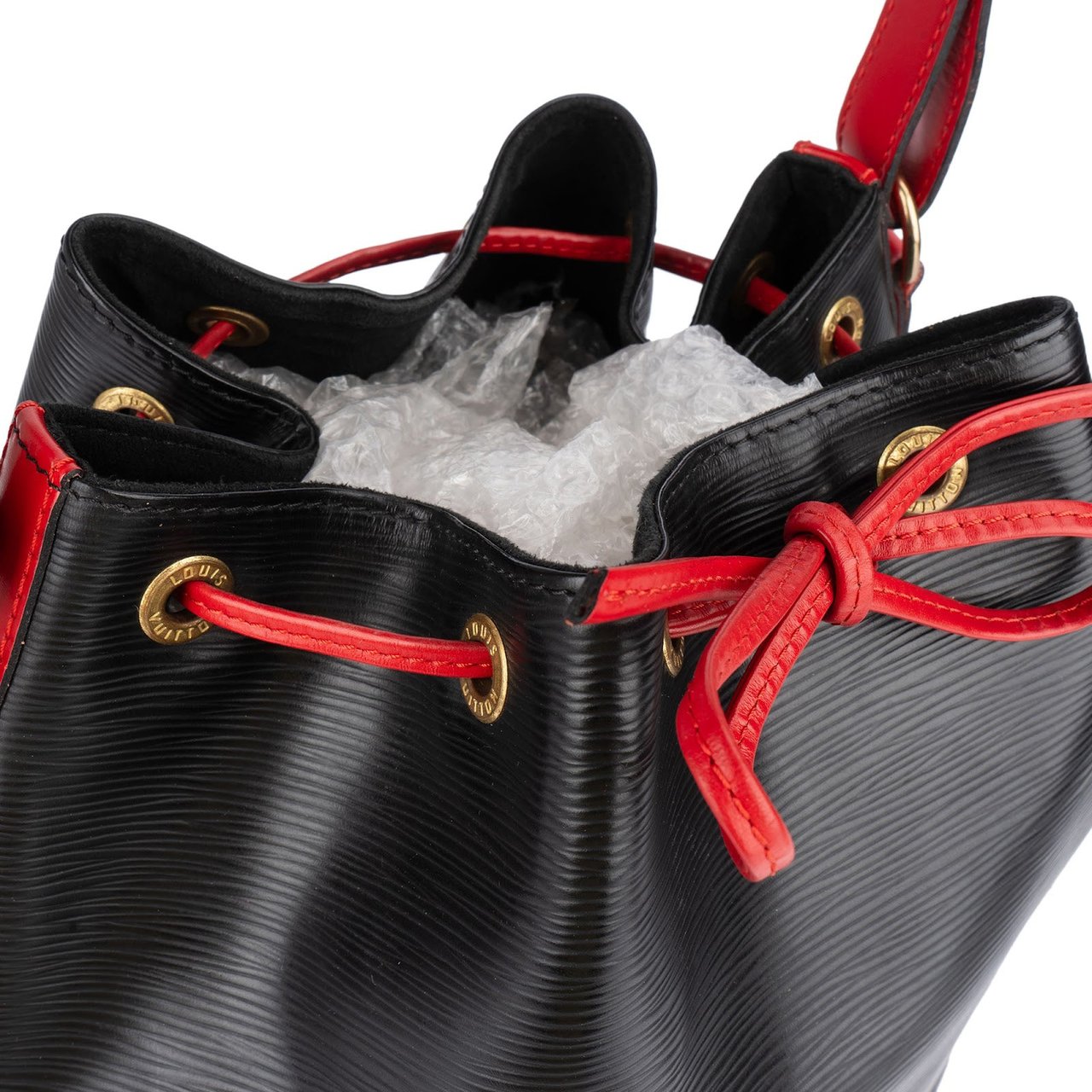 Louis Vuitton Louis Vuitton Bicolor Epi Leather Sac Noé Grande Crossbody Bag Zwart