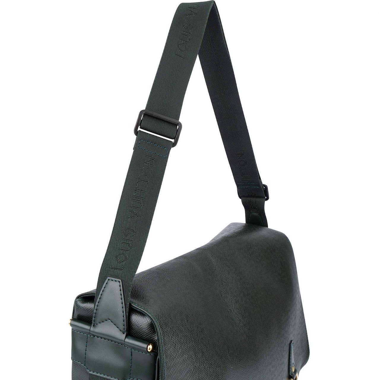 Louis Vuitton Louis Vuitton Green Taiga Leather Dersou Messenger Crossbody Bag Donkergroen