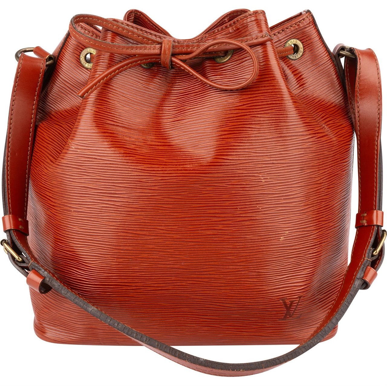 Louis Vuitton Louis Vuitton Cognac Epi Leather Sac Noé Petit Shoulder Bag Bruin