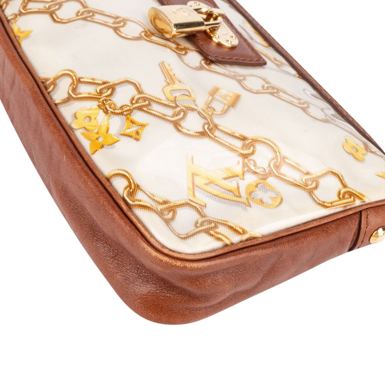 Louis Vuitton Louis Vuitton Limited Signature Charms Pochette Accessoires Handbag Wit