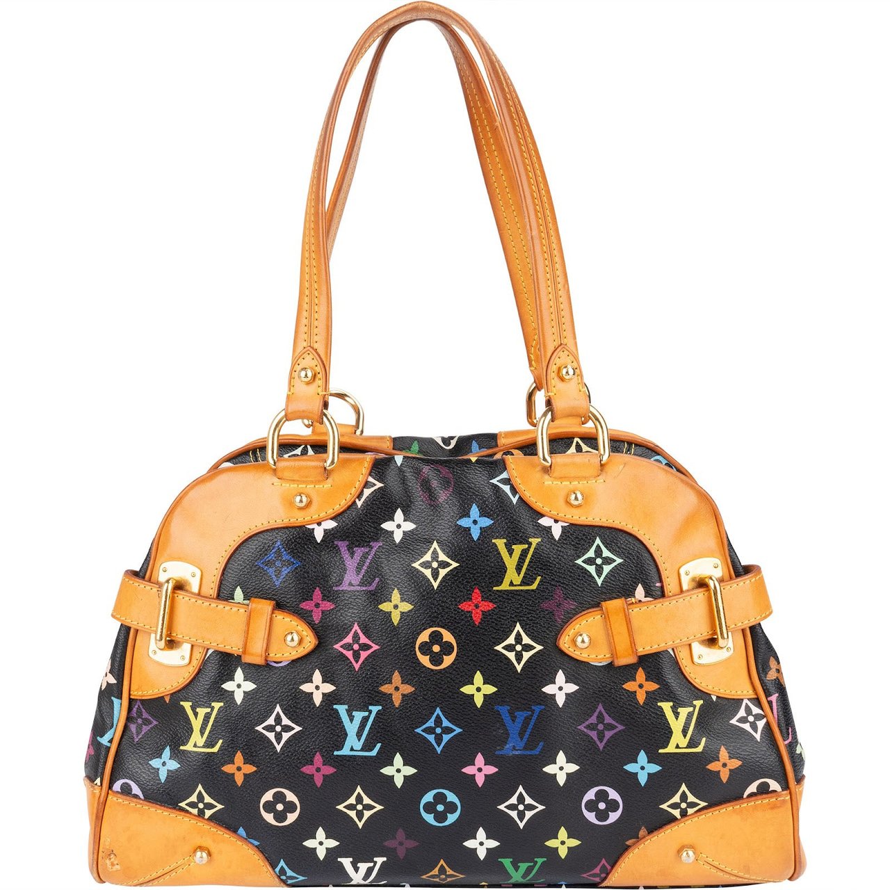 Louis Vuitton Louis Vuitton Monogram Murakami Multicolor Claudia Shoulder Bag Zwart