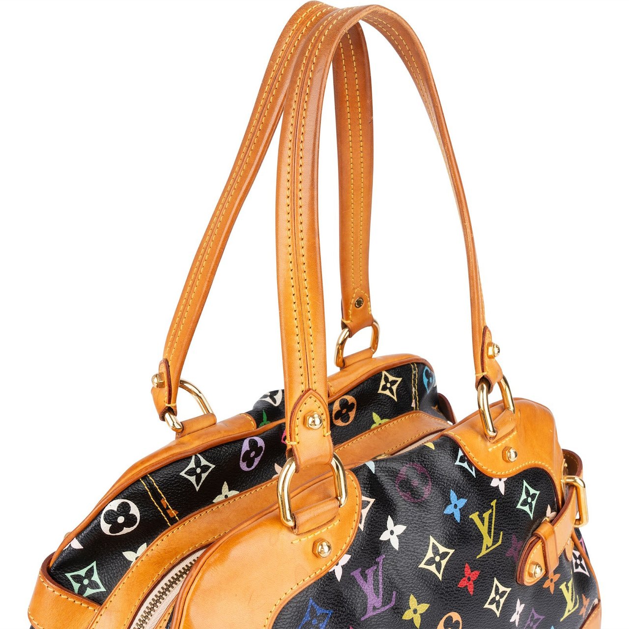 Louis Vuitton Louis Vuitton Monogram Murakami Multicolor Claudia Shoulder Bag Zwart