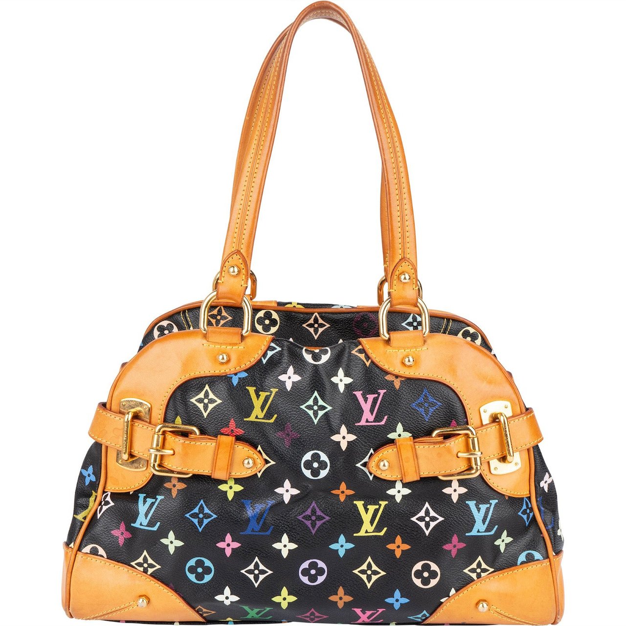 Louis Vuitton Louis Vuitton Monogram Murakami Multicolor Claudia Shoulder Bag Zwart