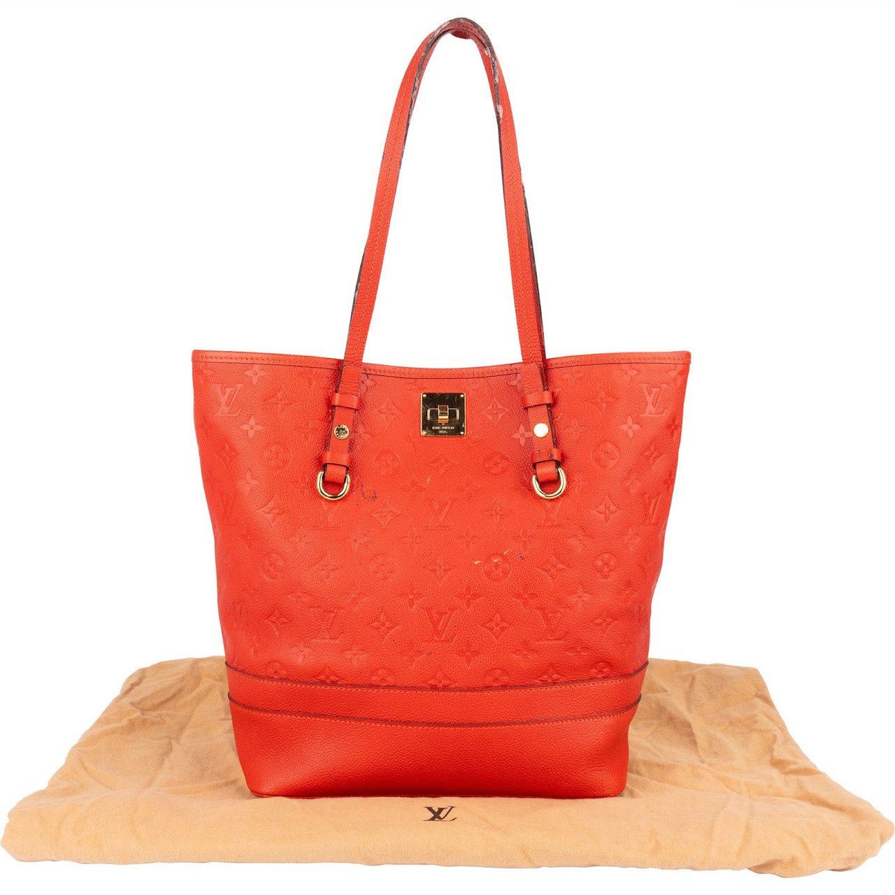 Louis Vuitton Louis Vuitton Monogram Empreinte Leather Citadine PM Shoulder Bag Oranje