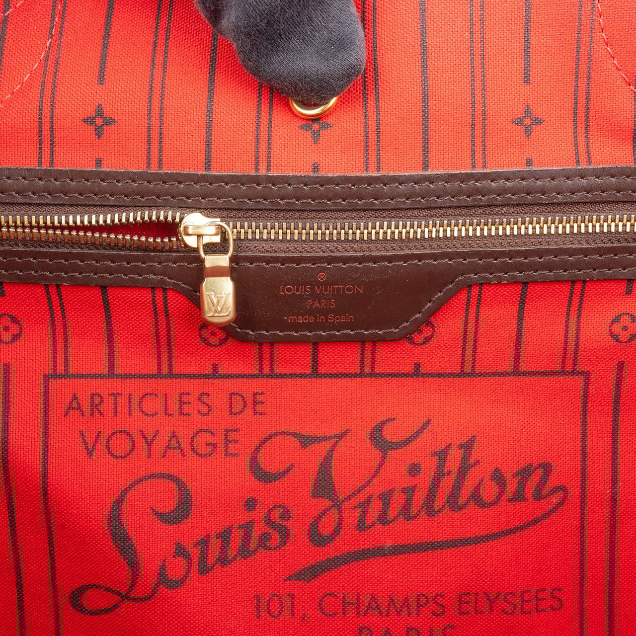 Louis Vuitton Louis Vuitton Monogram Damier Ebene Neverfull MM Shoulder Bag Bruin