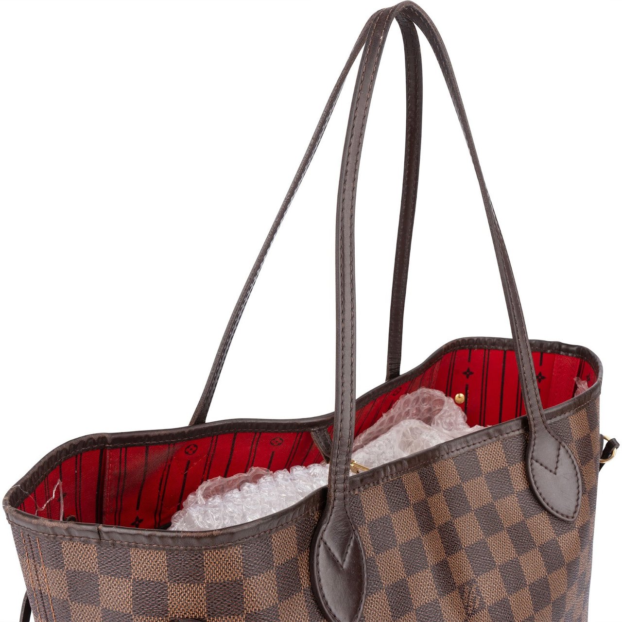 Louis Vuitton Louis Vuitton Monogram Damier Ebene Neverfull MM Shoulder Bag Bruin