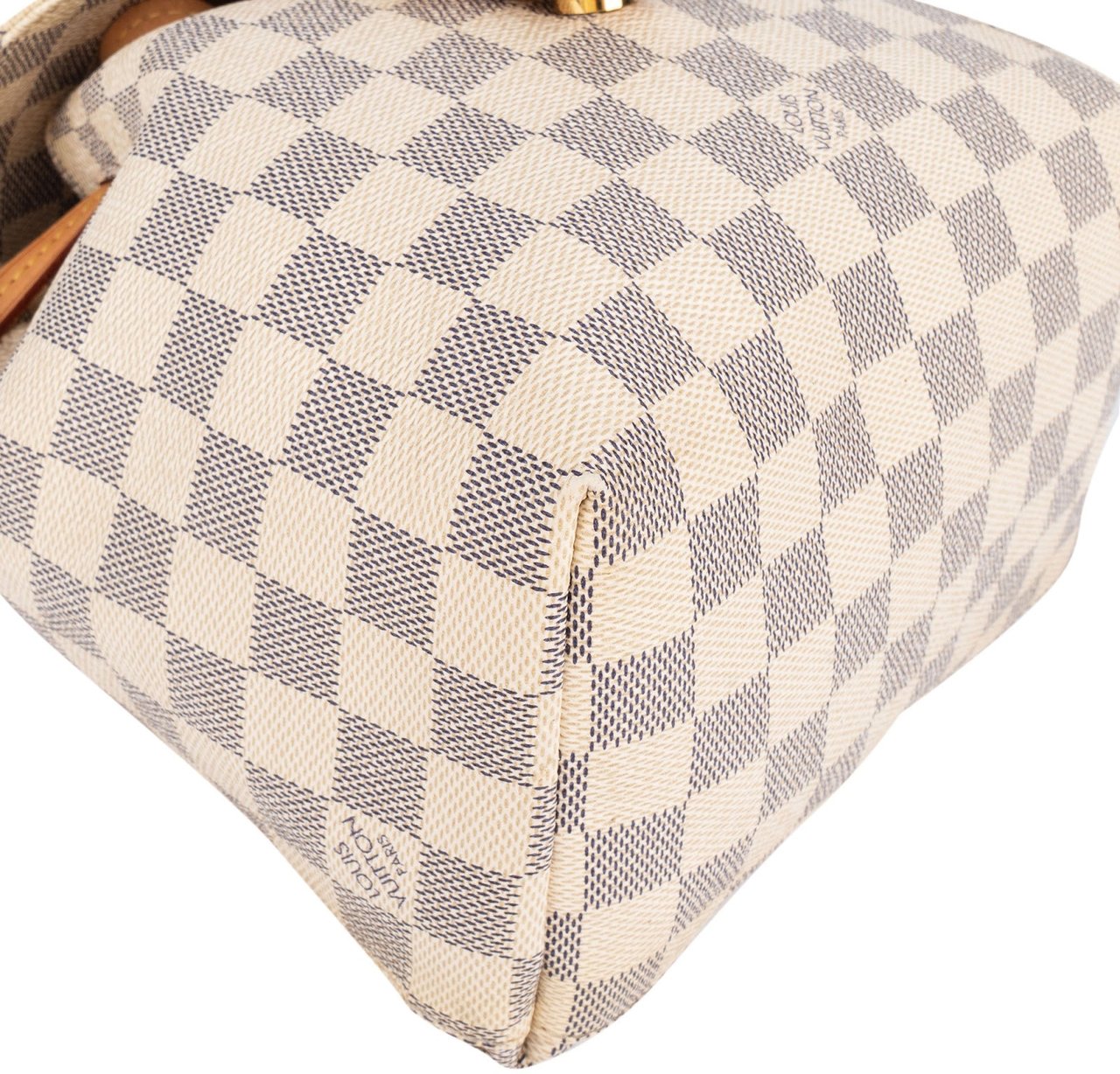 Louis Vuitton Louis Vuitton Monogram Damier Azur Canvas Sperone BB Backpack Wit