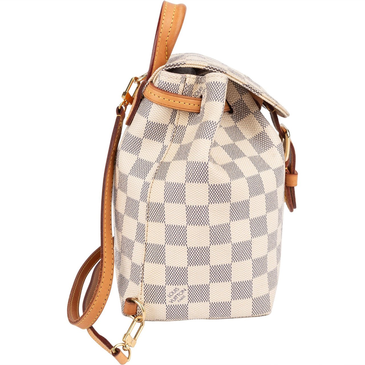 Louis Vuitton Louis Vuitton Monogram Damier Azur Canvas Sperone BB Backpack Wit