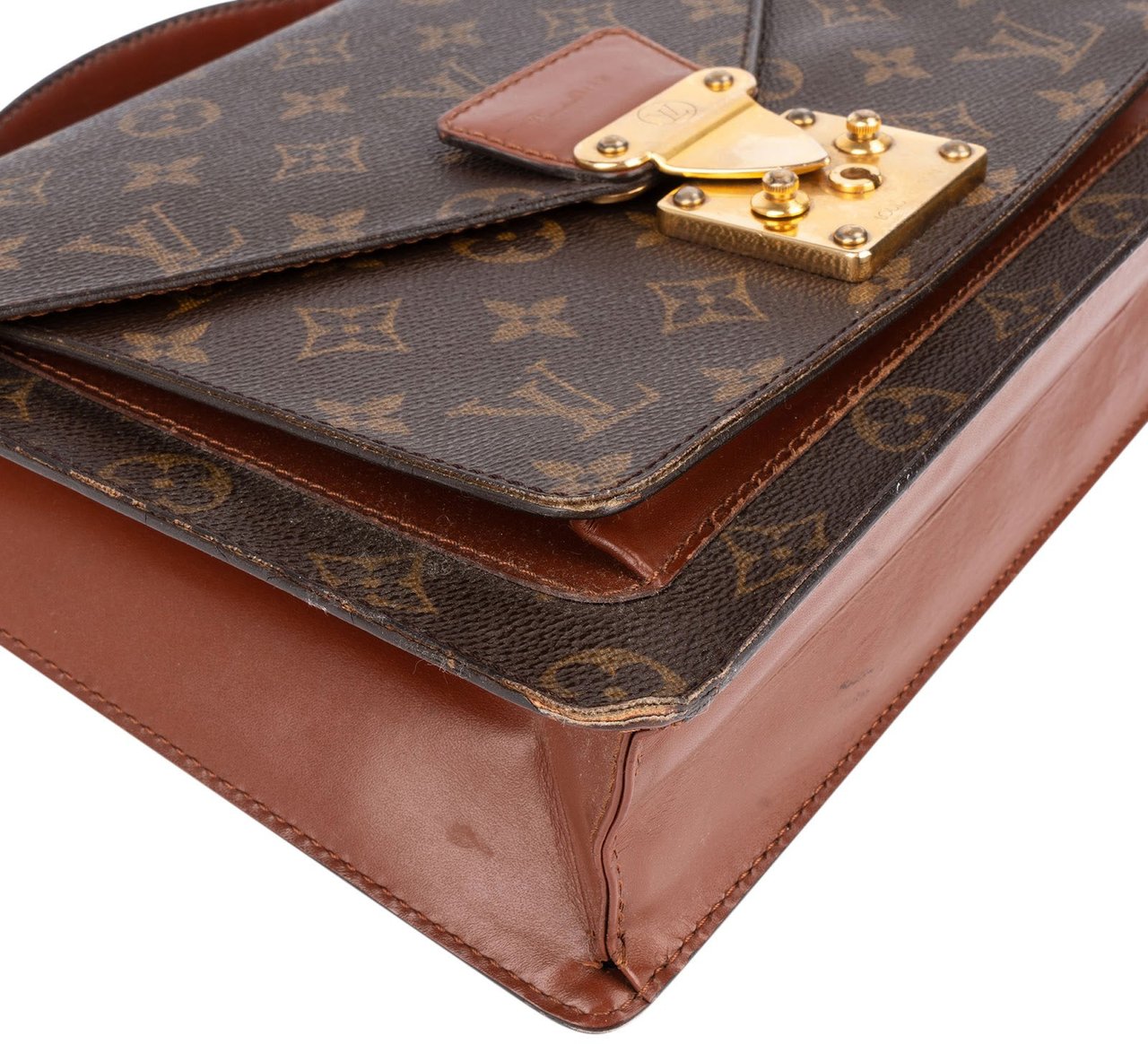 Louis Vuitton Louis Vuitton Monogram Canvas Monceau Handbag Bruin