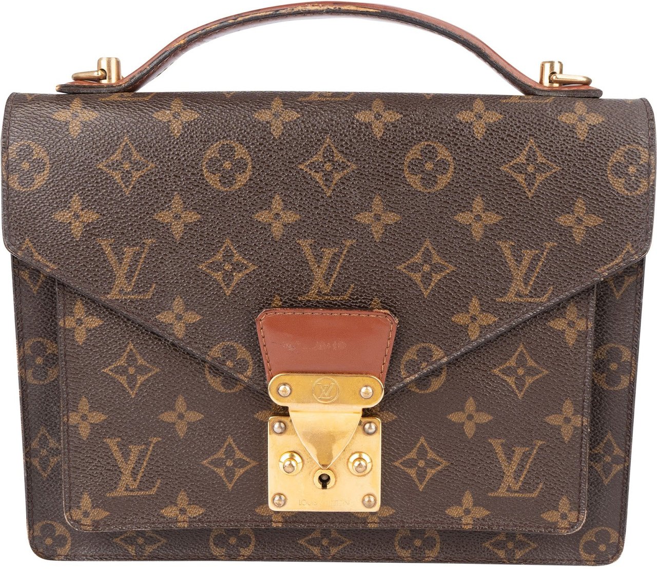 Louis Vuitton Louis Vuitton Monogram Canvas Monceau Handbag Bruin