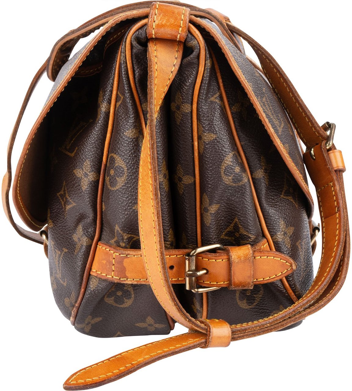 Louis Vuitton Louis Vuitton Monogram Canvas Saumur 30 Crossbody Bag Bruin