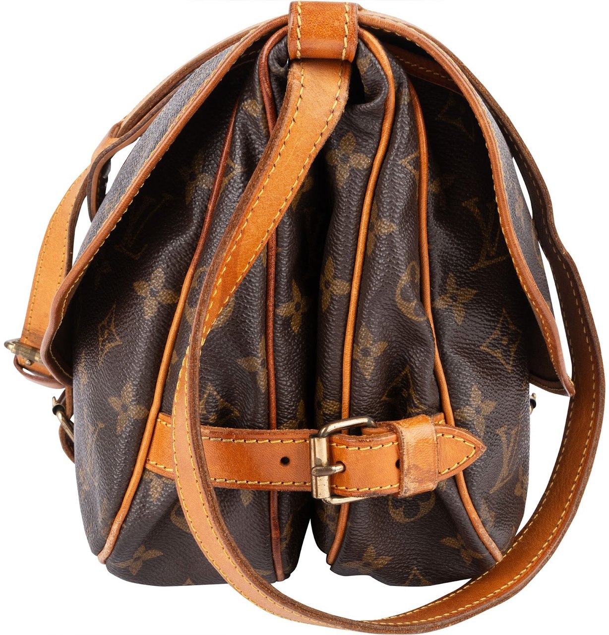 Louis Vuitton Louis Vuitton Monogram Canvas Saumur 30 Crossbody Bag Bruin