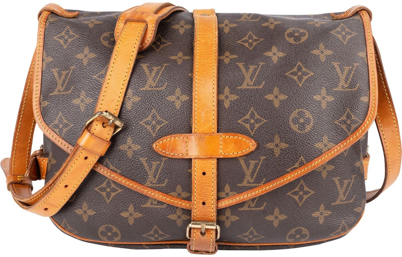 Louis Vuitton Louis Vuitton Monogram Canvas Saumur 30 Crossbody Bag Bruin