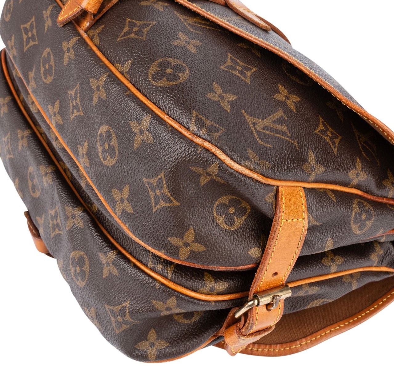 Louis Vuitton Louis Vuitton Monogram Canvas Saumur 30 Crossbody Bag Bruin