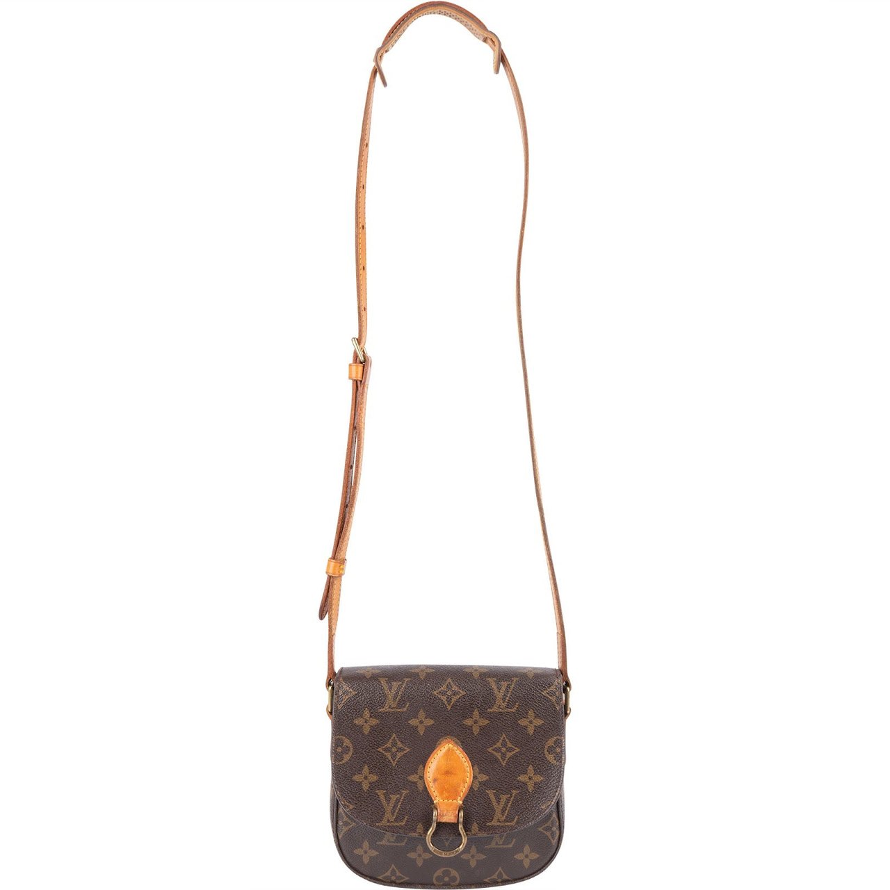 Louis Vuitton Louis Vuitton Monogram Canvas Saint Cloud PM Crossbody Bag Bruin