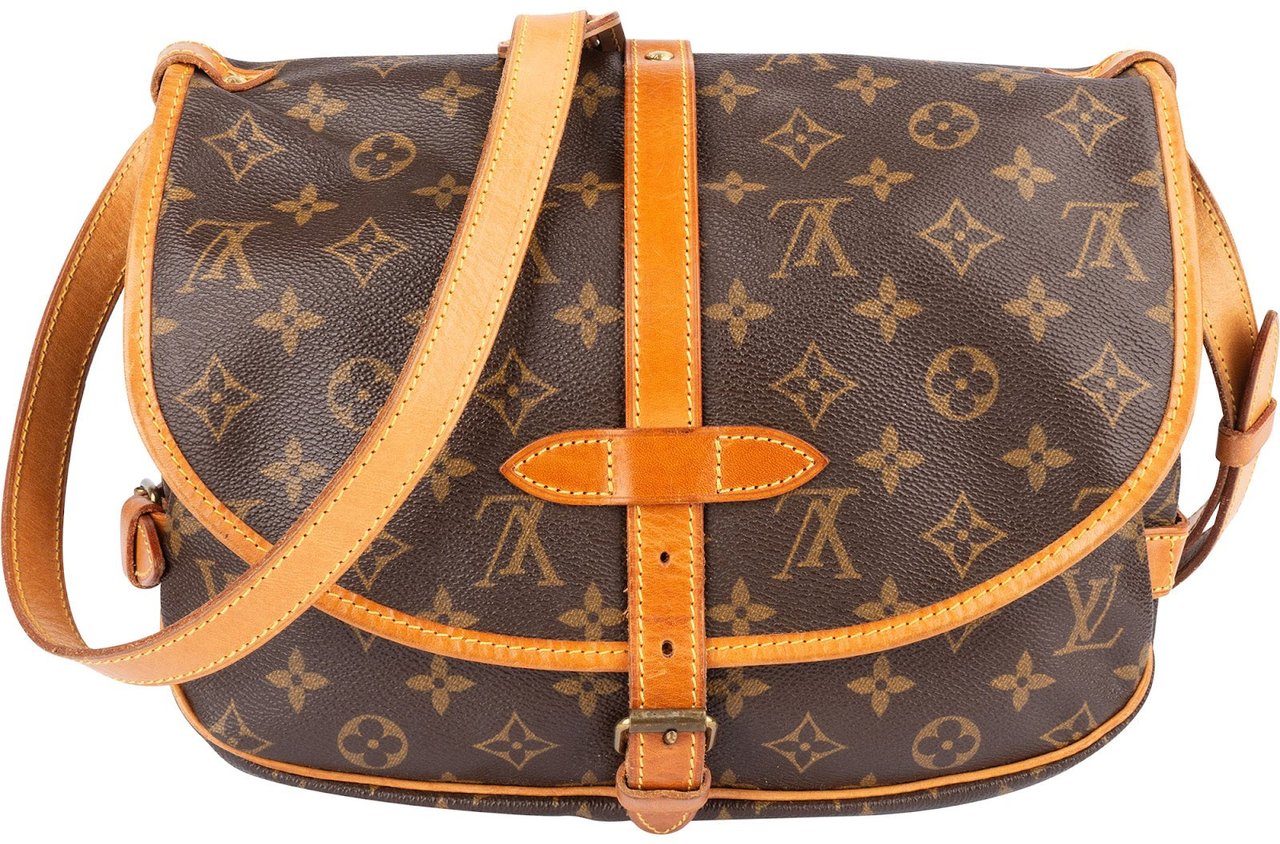 Louis Vuitton Louis Vuitton Monogram Canvas Saumur 30 Crossbody Bag Bruin