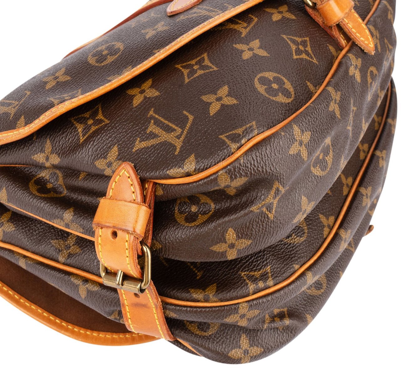 Louis Vuitton Louis Vuitton Monogram Canvas Saumur 30 Crossbody Bag Bruin