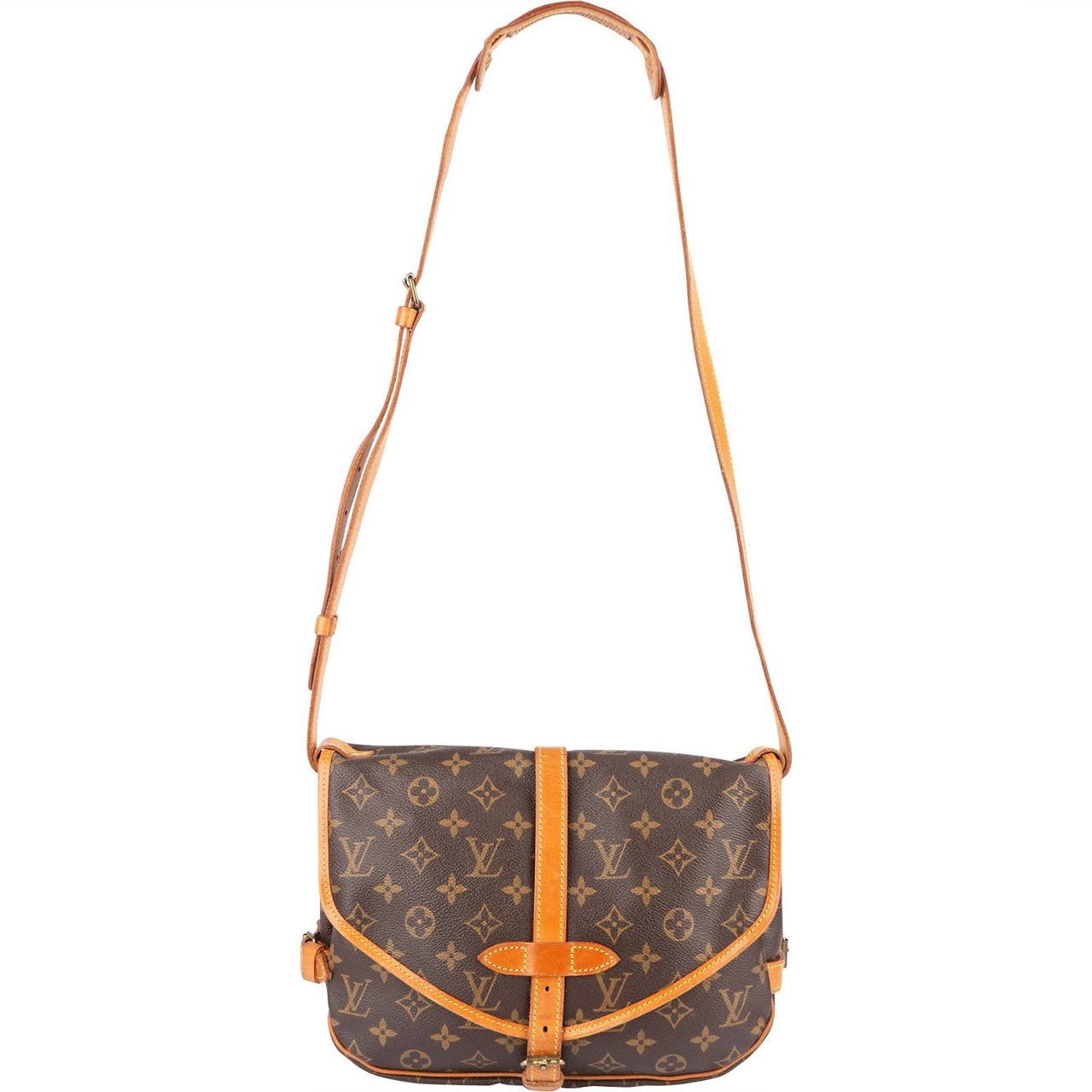 Louis Vuitton Louis Vuitton Monogram Canvas Saumur 30 Crossbody Bag Bruin
