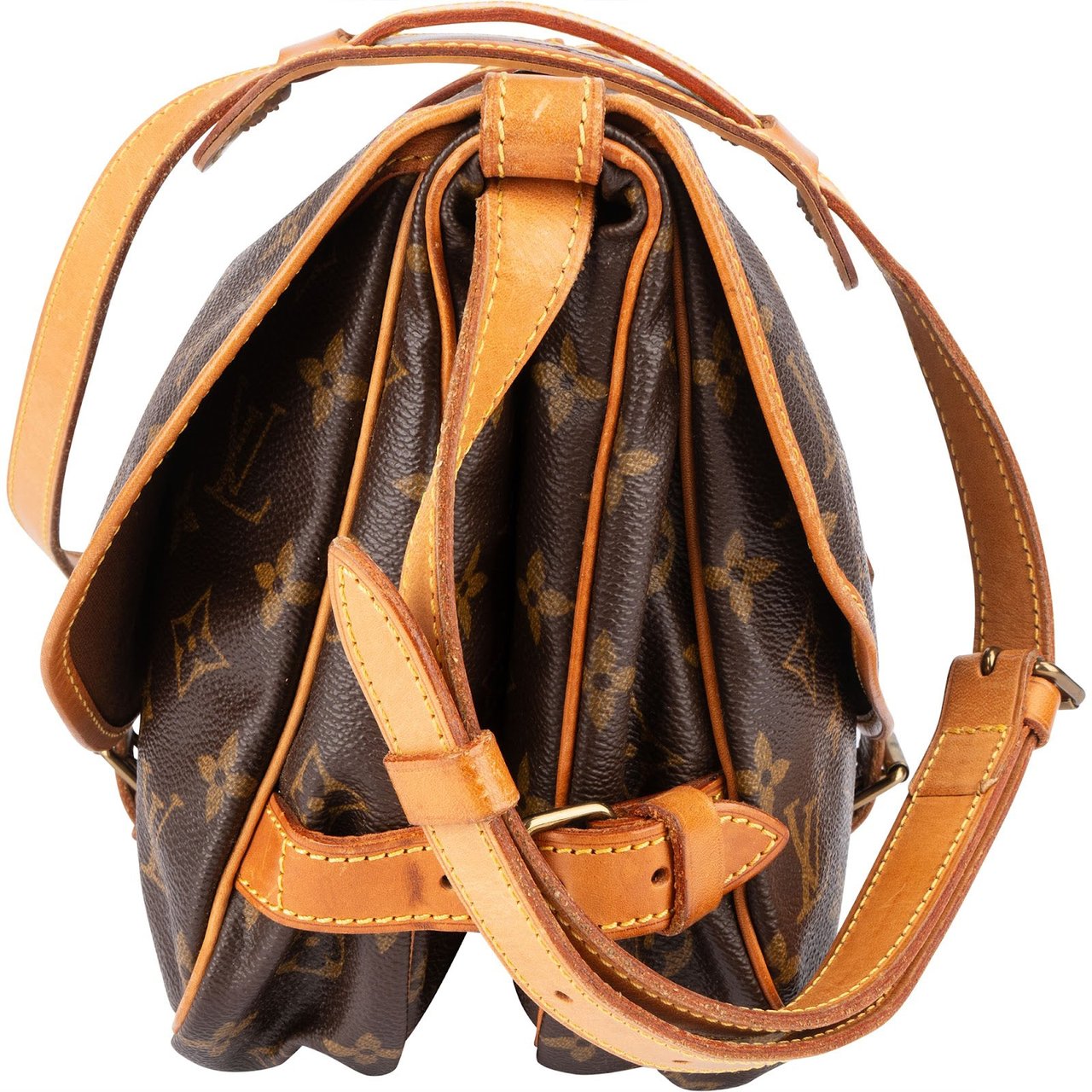 Louis Vuitton Louis Vuitton Monogram Canvas Saumur 30 Crossbody Bag Bruin