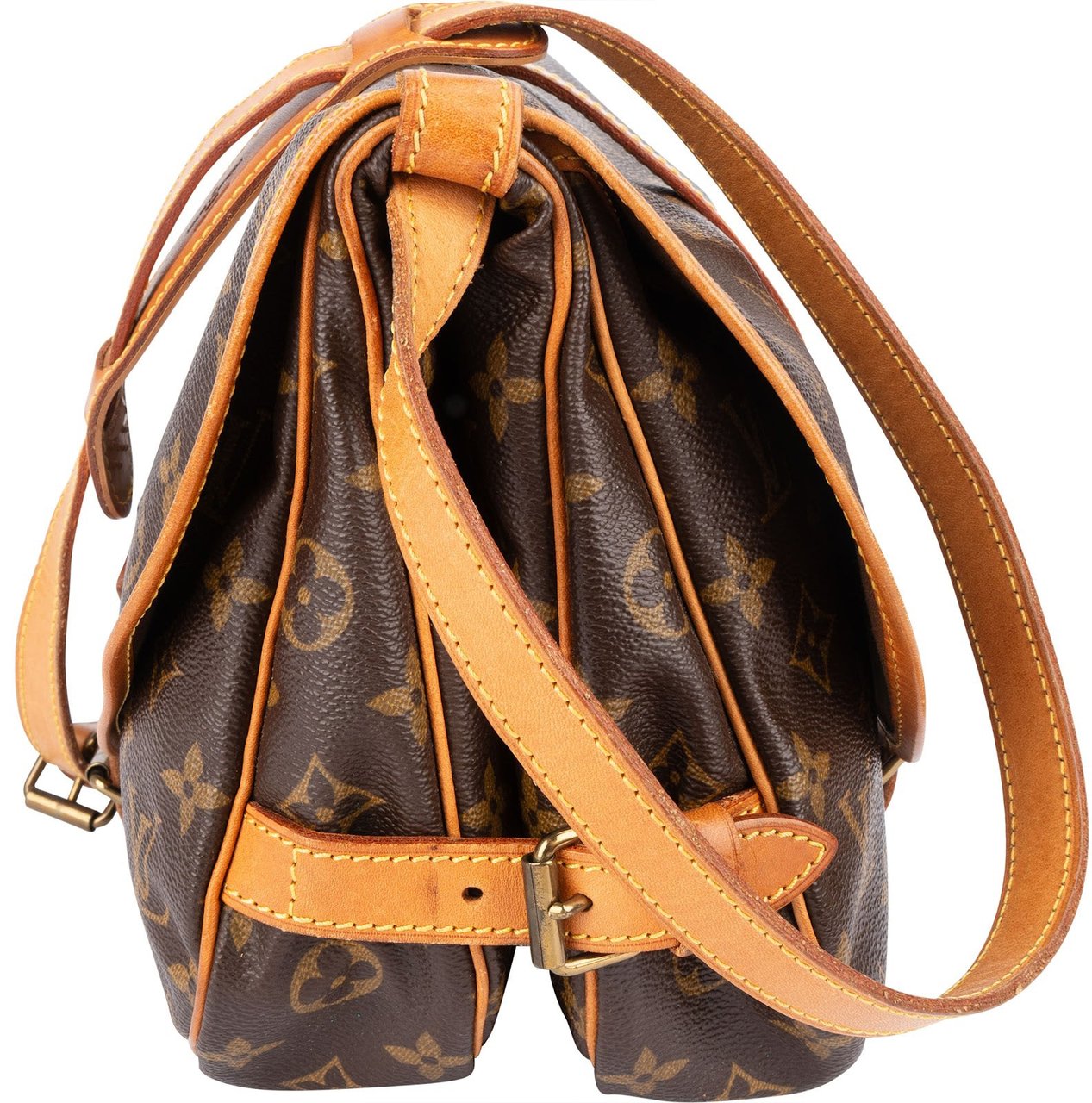 Louis Vuitton Louis Vuitton Monogram Canvas Saumur 30 Crossbody Bag Bruin