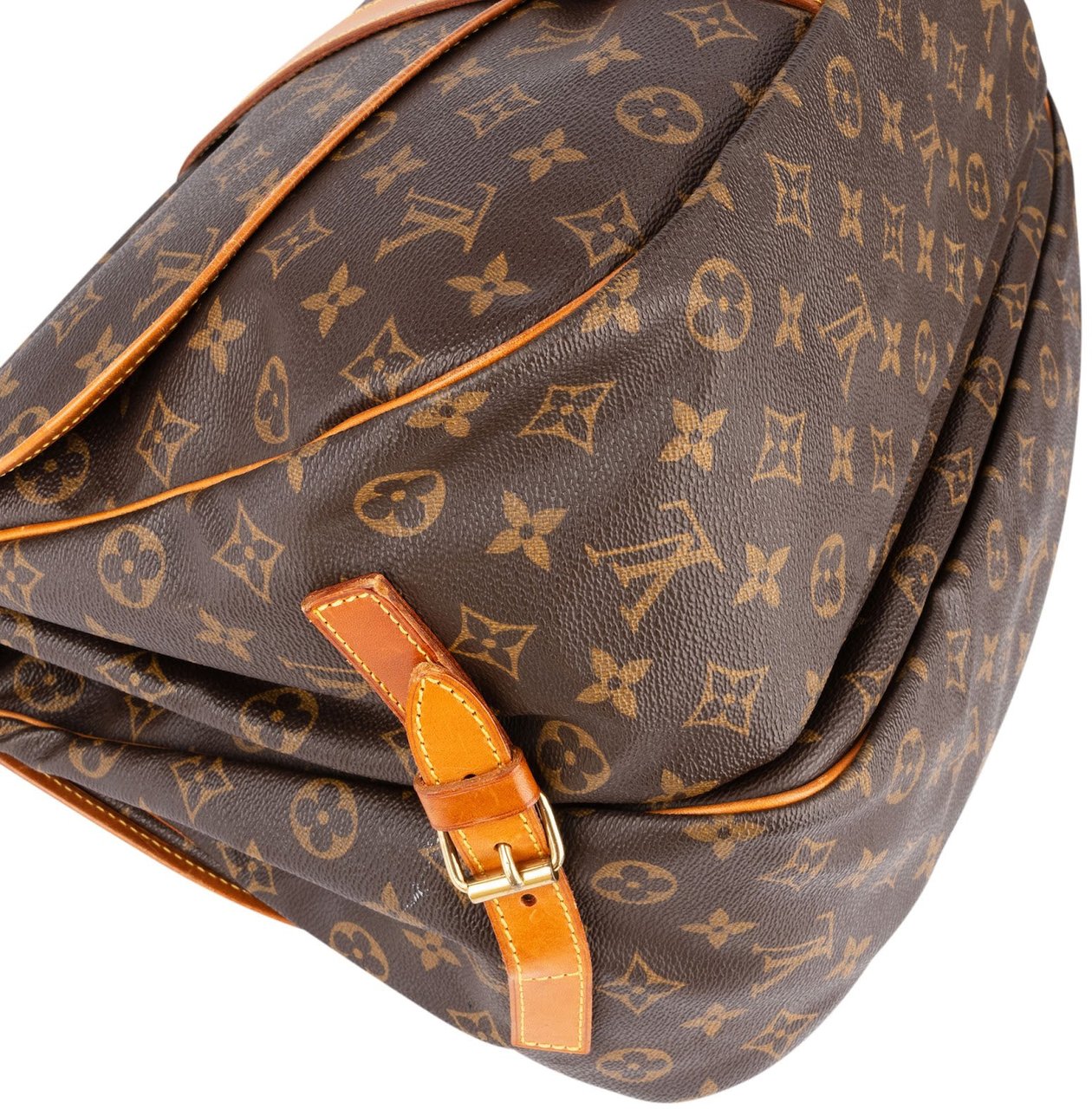 Louis Vuitton Louis Vuitton Monogram Canvas Saumur 35 Crossbody Bag Bruin