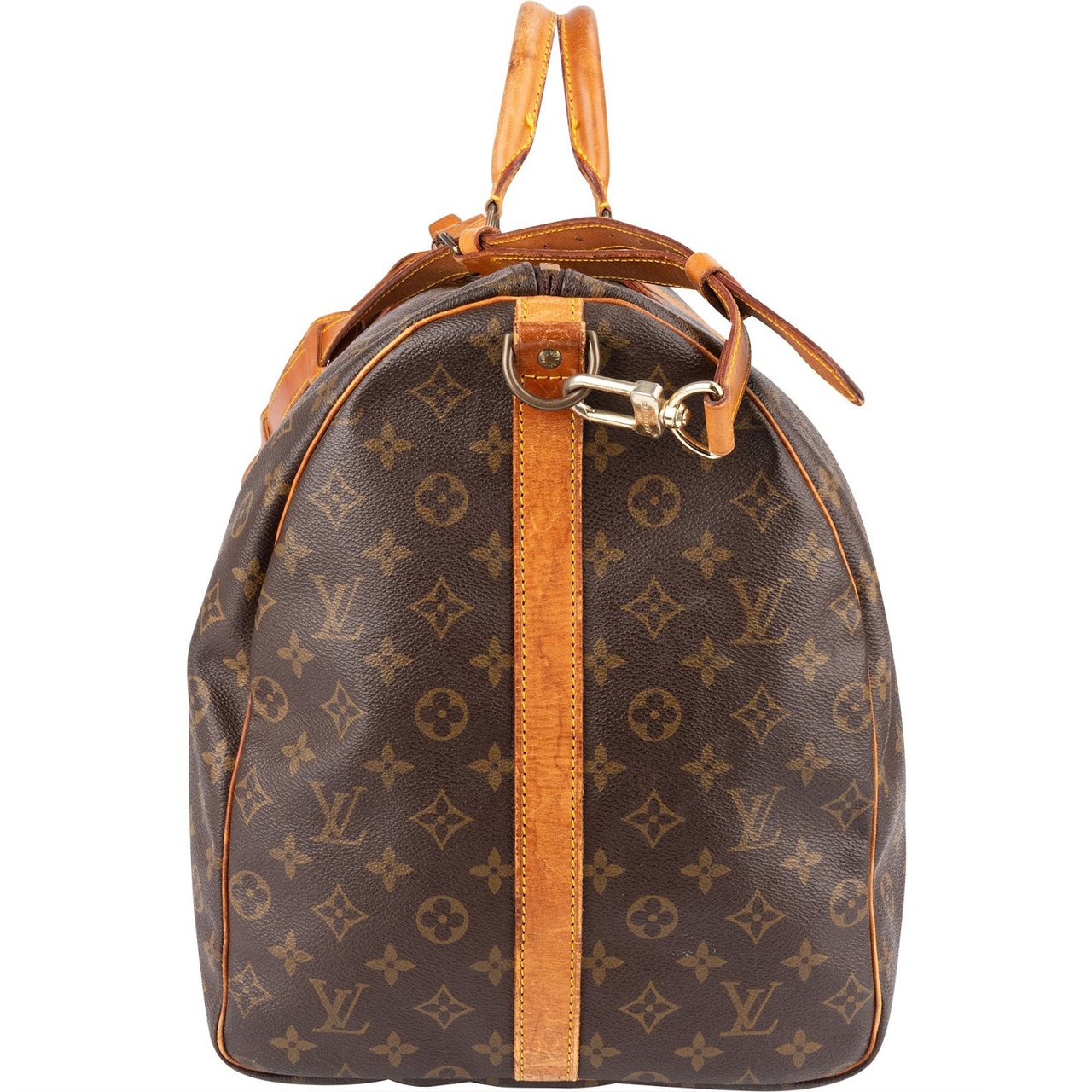 Louis Vuitton Louis Vuitton Monogram Canvas Keepall 60 Bandoulière Travel Bag Bruin