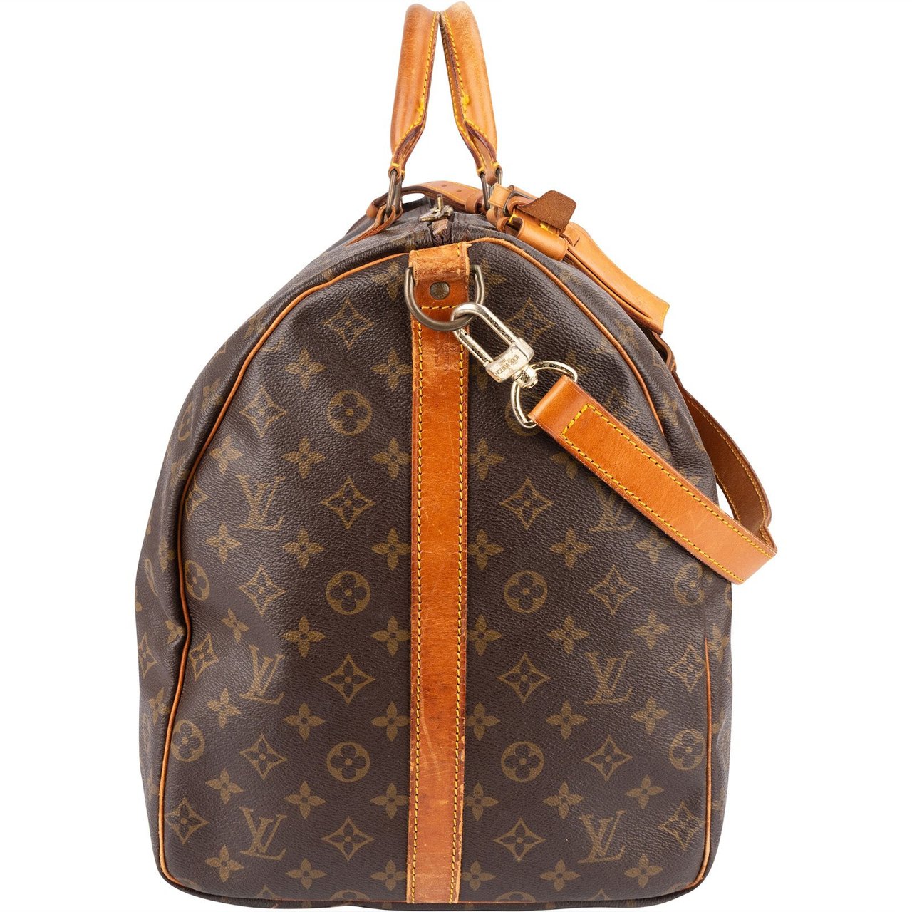Louis Vuitton Louis Vuitton Monogram Canvas Keepall 60 Bandoulière Travel Bag Bruin