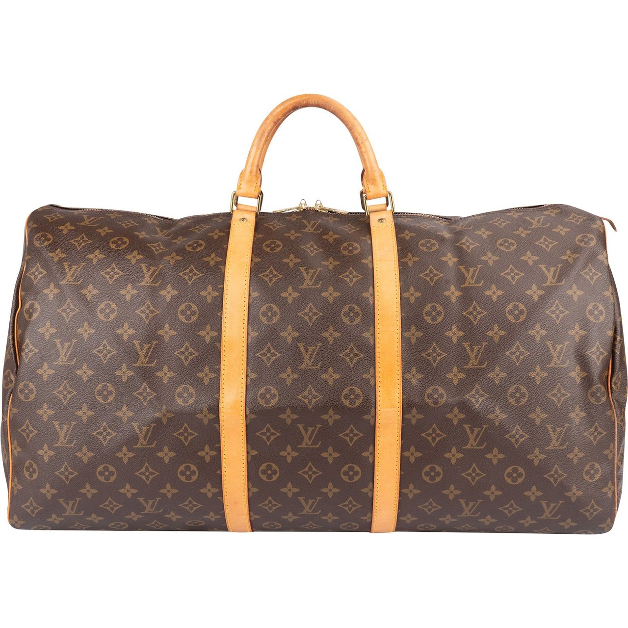 Louis Vuitton Louis Vuitton Monogram Canvas Keepall 60 Travel Bag Bruin