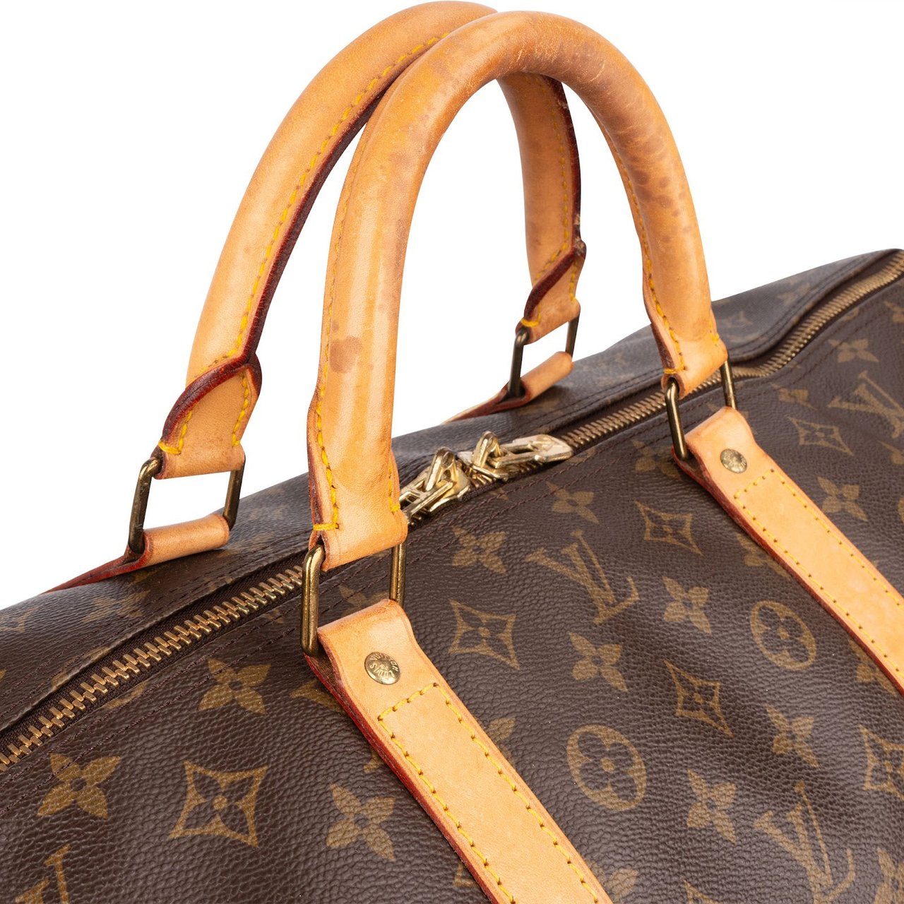 Louis Vuitton Louis Vuitton Monogram Canvas Keepall 60 Travel Bag Bruin