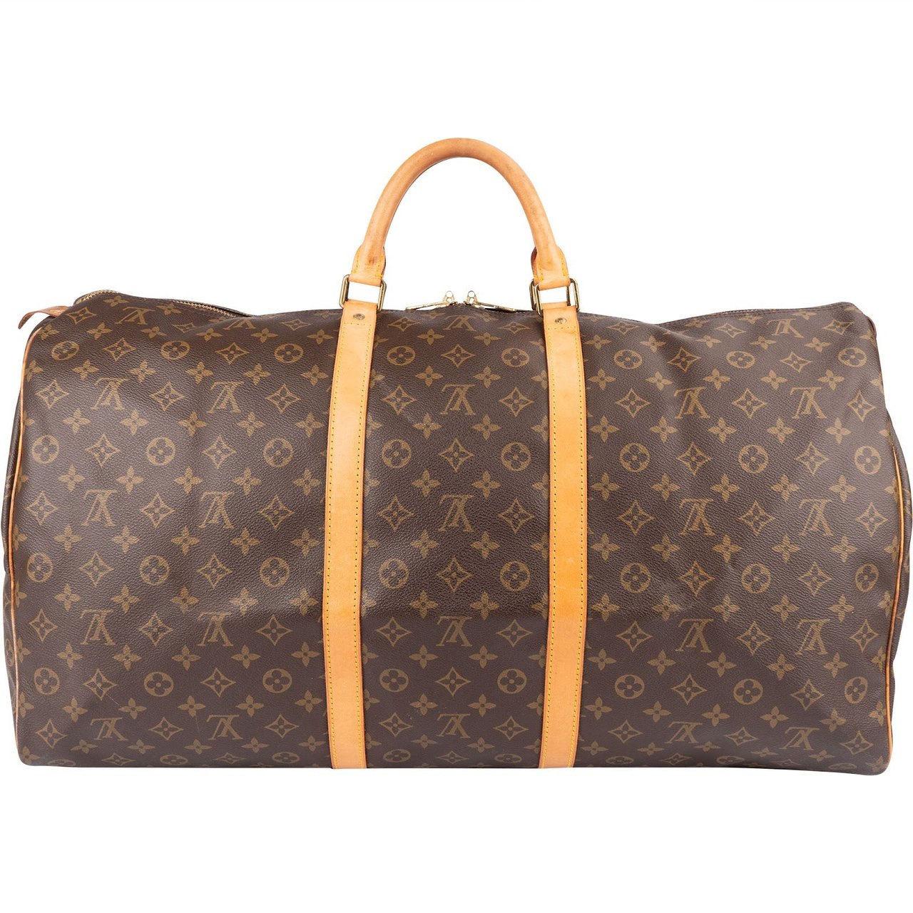 Louis Vuitton Louis Vuitton Monogram Canvas Keepall 60 Travel Bag Bruin