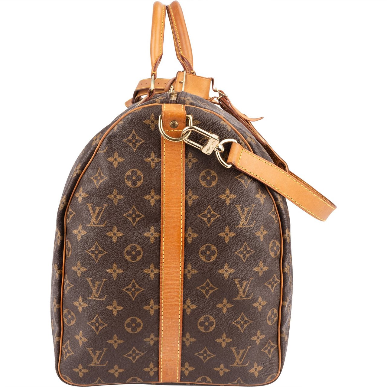 Louis Vuitton Louis Vuitton Monogram Canvas Keepall 60 Bandoulière Travel Bag Bruin