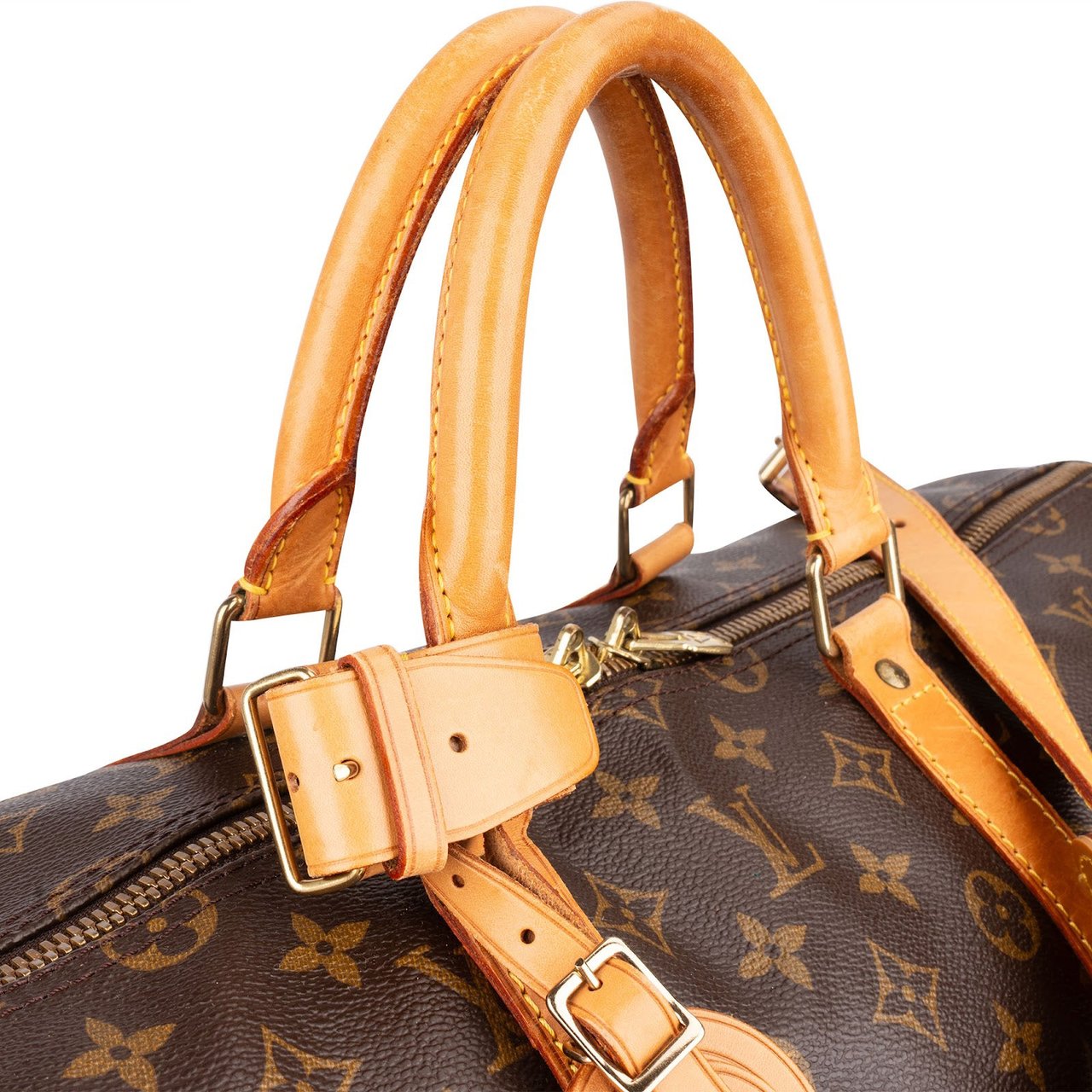 Louis Vuitton Louis Vuitton Monogram Canvas Keepall 55 Bandoulière Travel Bag Bruin