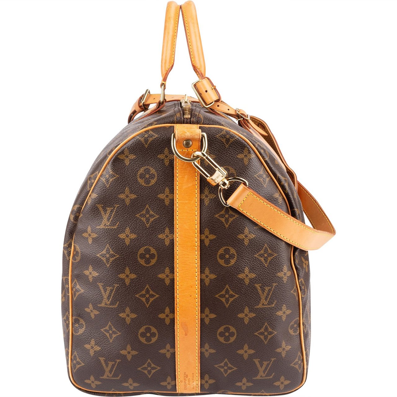 Louis Vuitton Louis Vuitton Monogram Canvas Keepall 55 Bandoulière Travel Bag Bruin