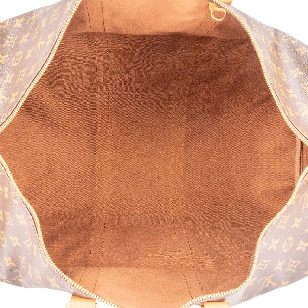 Louis Vuitton Louis Vuitton Monogram Canvas Keepall 55 Bandoulière Travel Bag Bruin