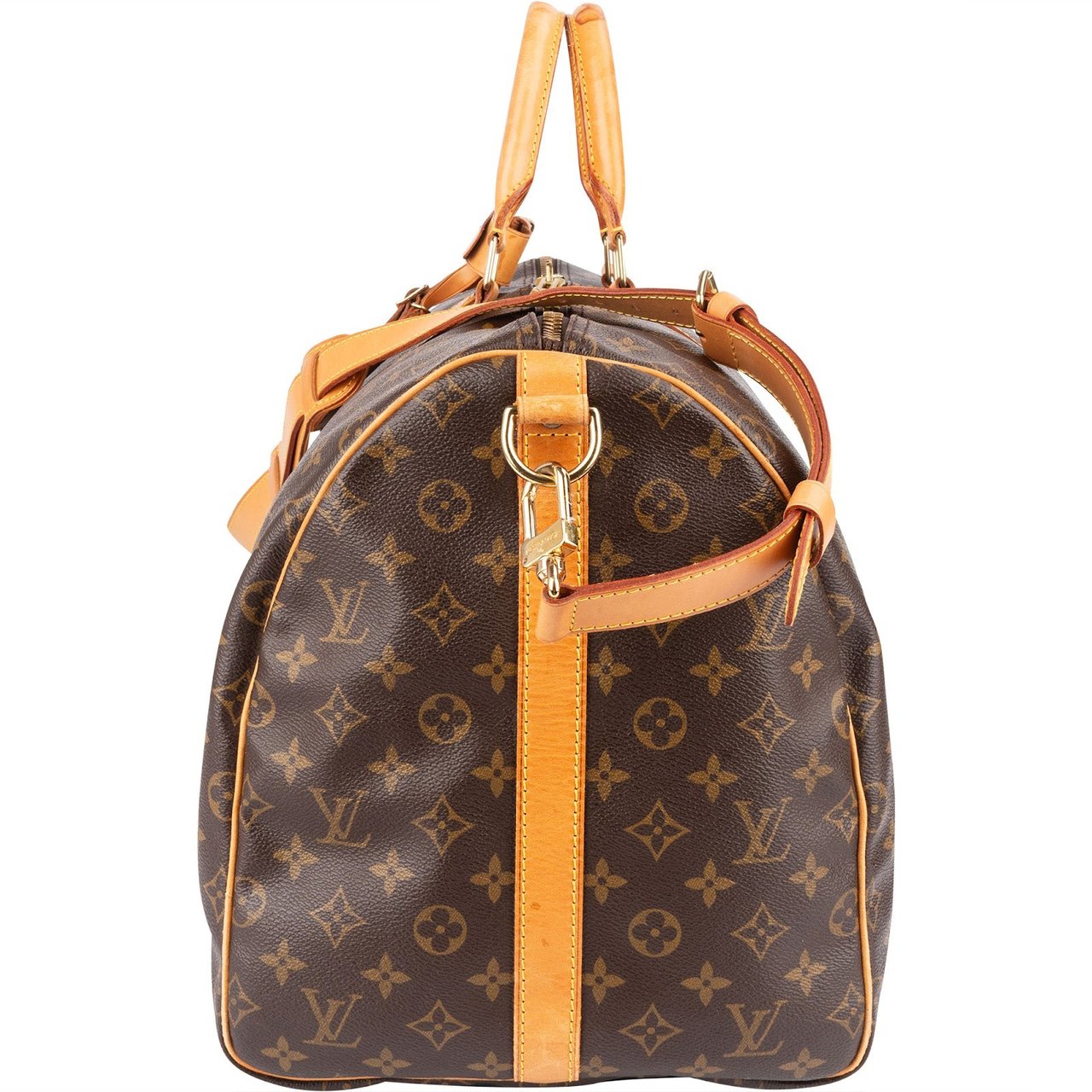 Louis Vuitton Louis Vuitton Monogram Canvas Keepall 55 Bandoulière Travel Bag Bruin