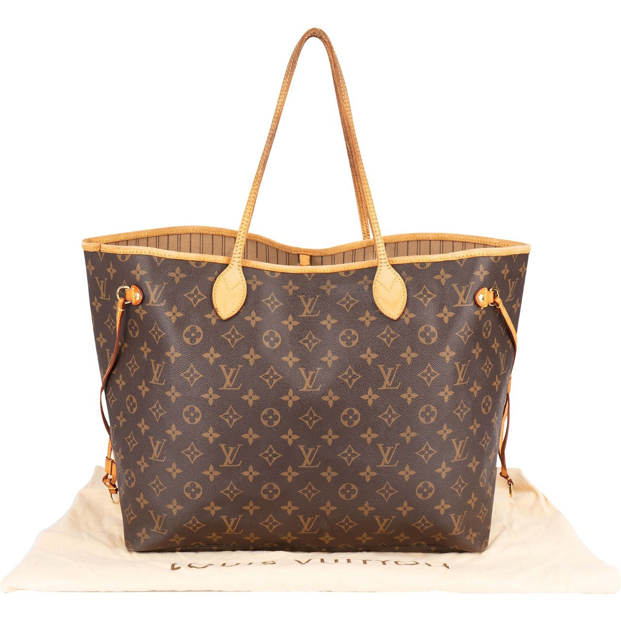 Louis Vuitton Louis Vuitton Monogram Canvas Neverfull GM Shoulder Bag Bruin