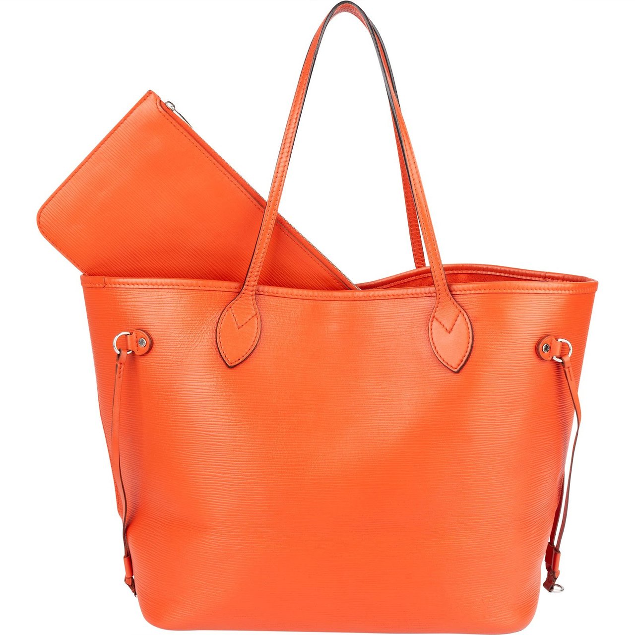 Louis Vuitton Orange Epi Leather Neverfull MM Shoulder Bag Oranje