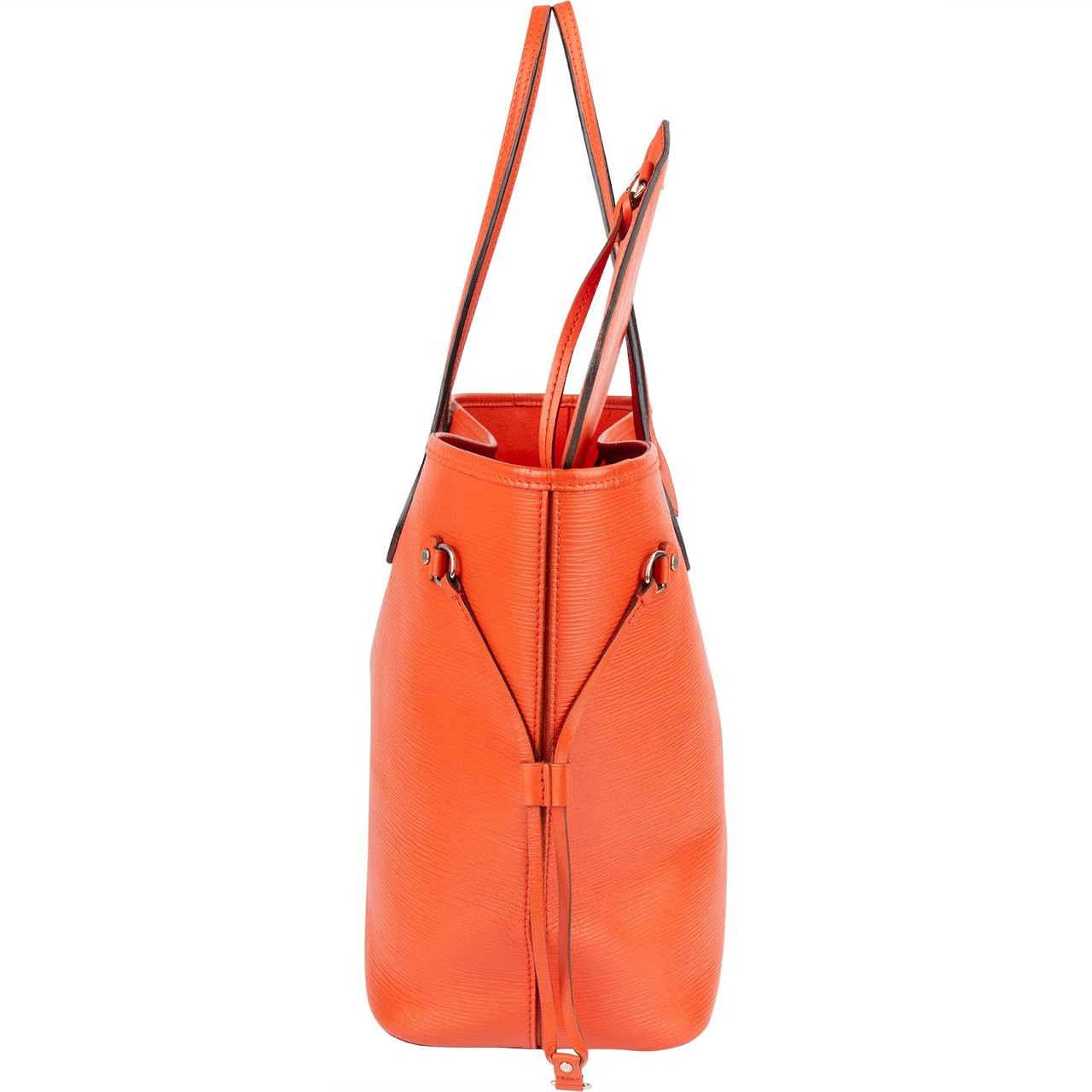Louis Vuitton Orange Epi Leather Neverfull MM Shoulder Bag Oranje