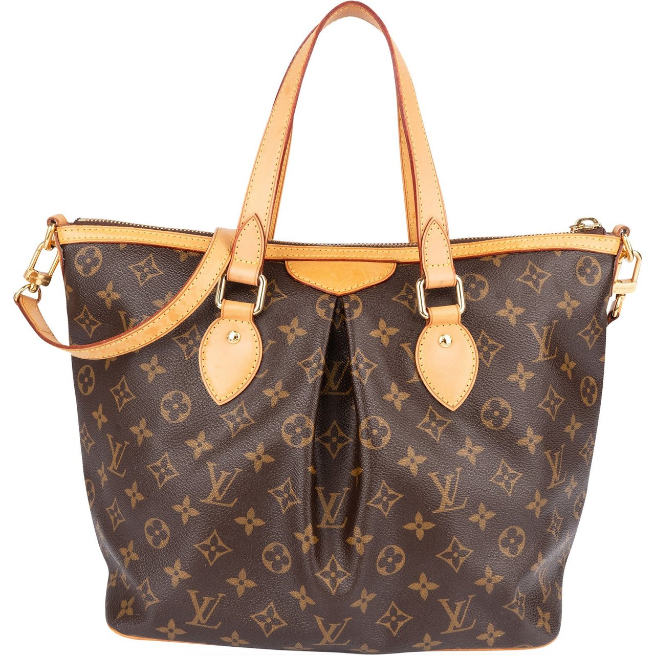 Louis Vuitton Louis Vuitton Monogram Canvas Palermo PM Handbag Bruin