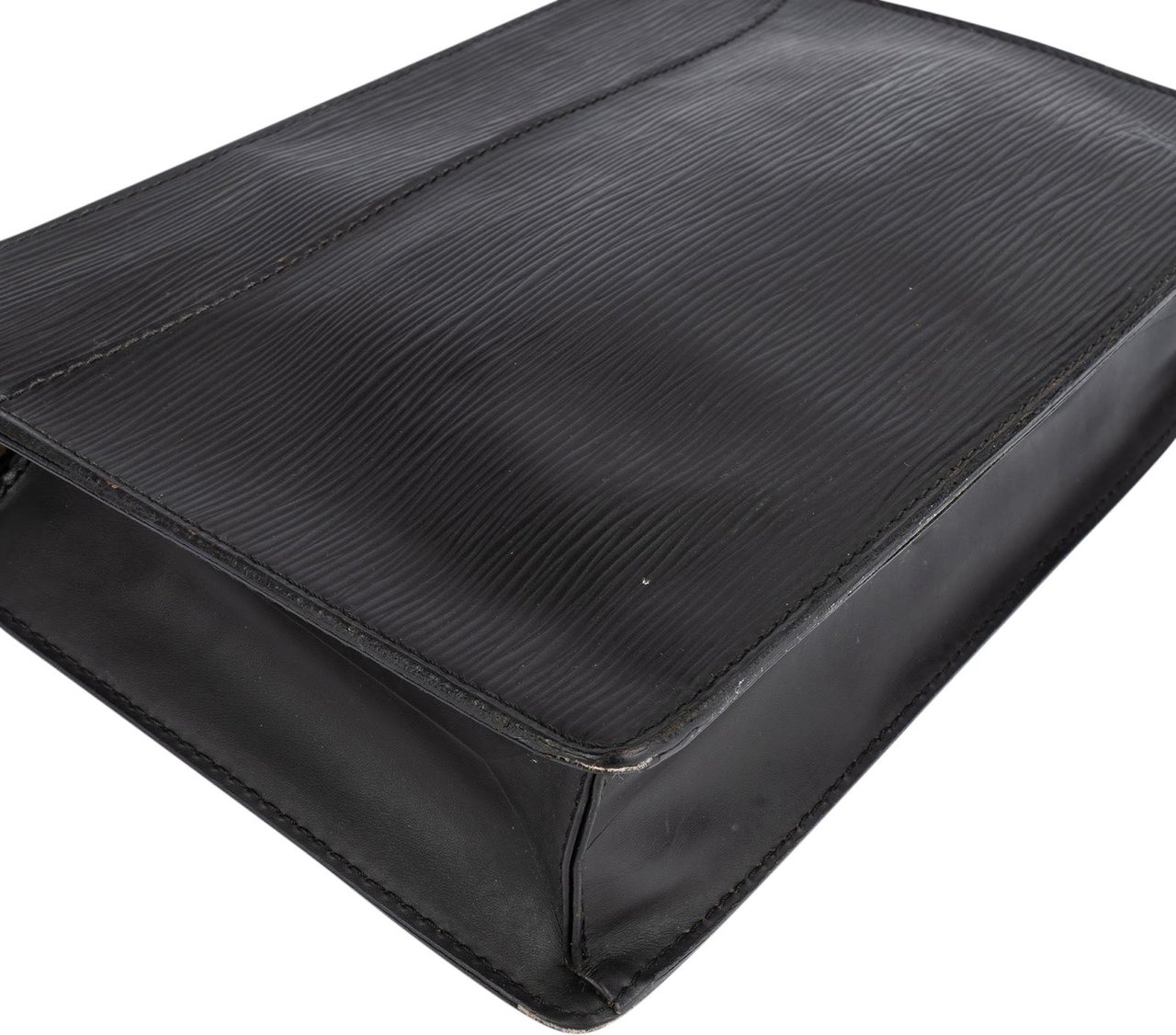 Louis Vuitton Louis Vuitton Noir Epi Leather Pochette Homme Clutch Zwart