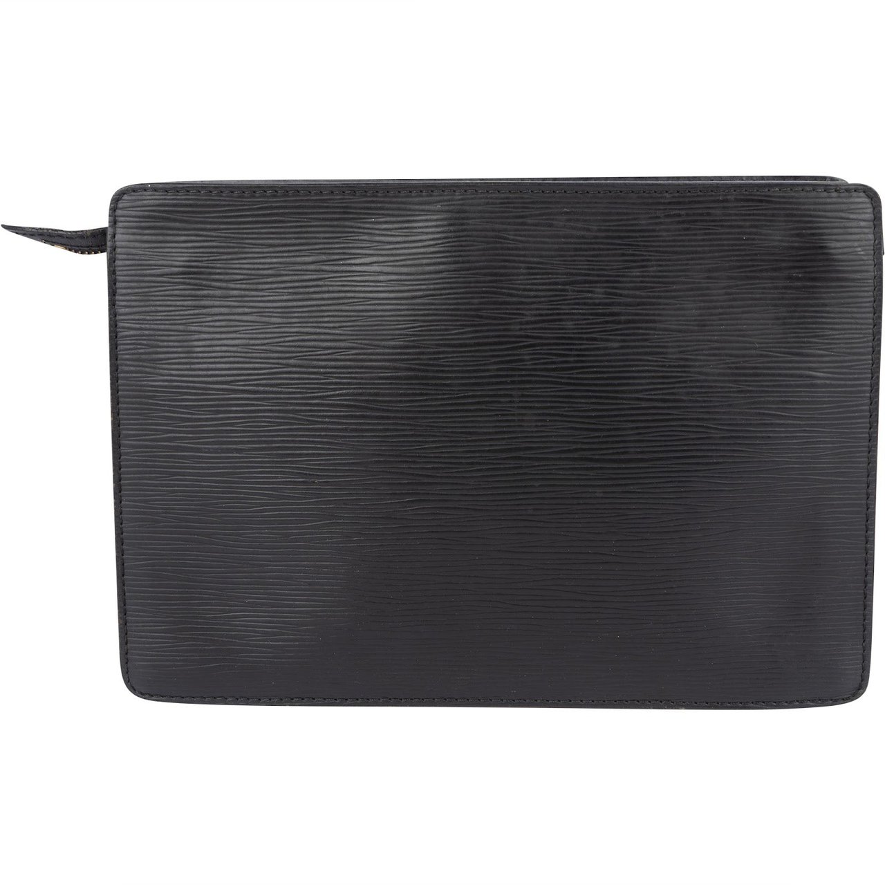 Louis Vuitton Louis Vuitton Noir Epi Leather Pochette Homme Clutch Zwart
