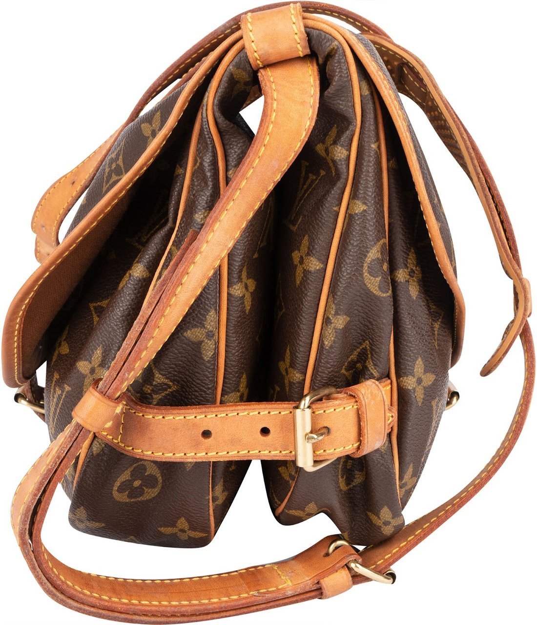 Louis Vuitton Louis Vuitton Monogram Canvas Saumur 30 Crossbody Bag Bruin